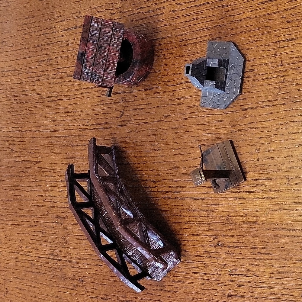 Group of Plasticville Accessories for O and S Scale Train Layouts